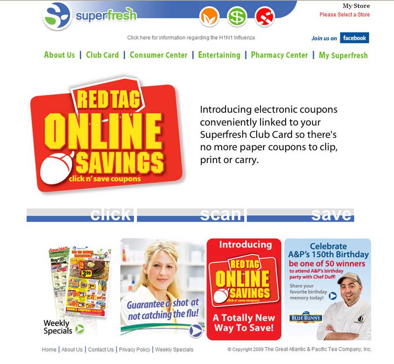 SuperFresh  Register Card